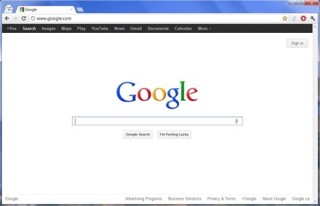 Google home page