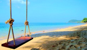 beach swing summer