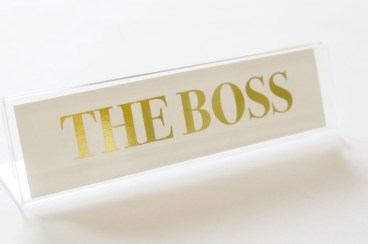 boss nameplate